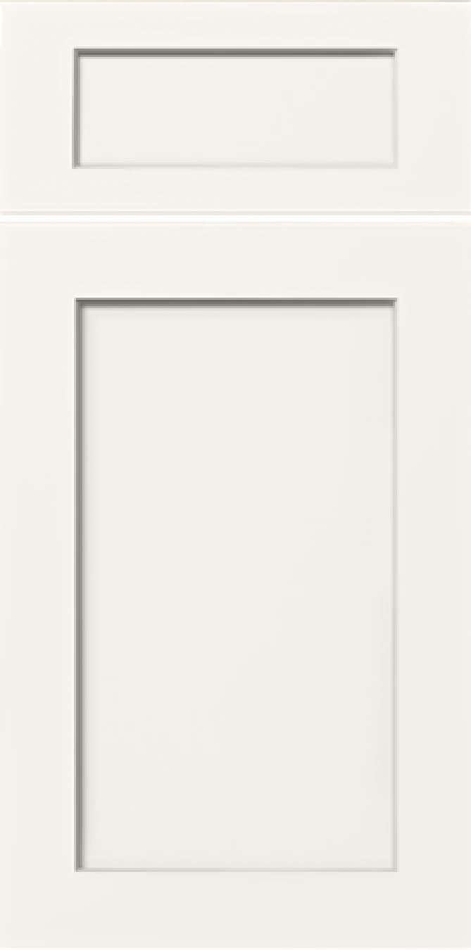 Shaker Dove kitchen cabinet door in a soft warm off-white finish